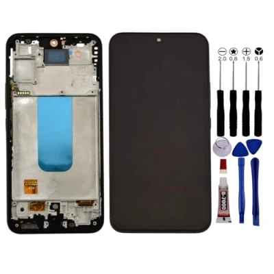 Image de Ecran Pour Samsung galaxy A54 A546, SM A546B, A546V, A546U Châssis Noir LCD