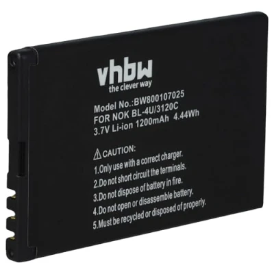 Image de vhbw Batterie Remplacement pour Doro RCB01P04 Smartphone (1200mAh, 3,7V, Li ION)