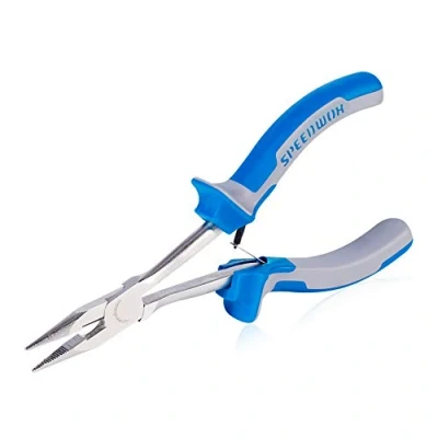 Image de SPEEDWOX long Reach Pince à bec 160mm Mini coupe fil fin de côté précision fine pour difficiles atteindre les espaces étroits dentelé Jaws haute Exploitent efforts