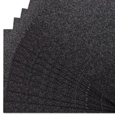 Image de Springboard 10938 Lot de 10 feuilles cartonnées pailletées Noir Format A4