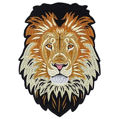 Image de Écusson brodé à repasser sur le dos Motif lion
