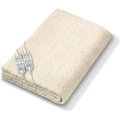 Image de Beurer UB 86 Surmatelas chauffant, 160 x 150 cm, 2 places, zones de chauffage réglables séparément, arrêt automatique, pour canapé et lit, lavable en machine