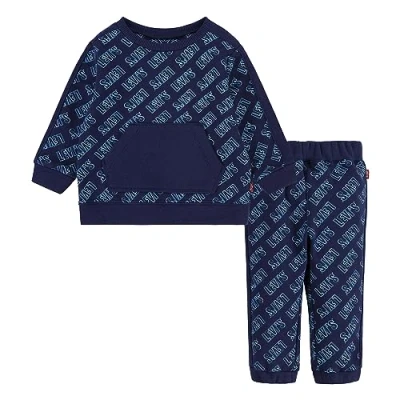 Image de Levi&#039;s Lvb Aop Jogger Set Bébé Garçon, Caverne Océanique, 12 Mois