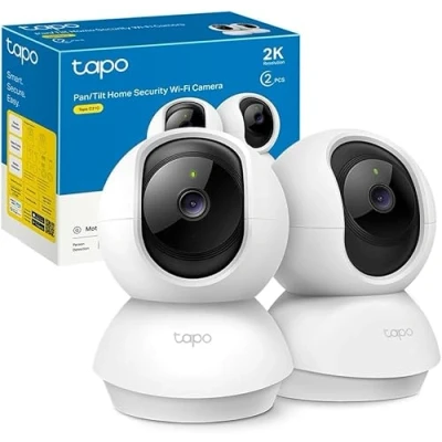 Image de Tapo Caméra Surveillance WiFi intérieure 2K(3MP) C210 2 Pack, Détection de personne, Audio Bidirectionnel, Compatible avec Alexa et Google Assistant, pour Bébé/Animaux