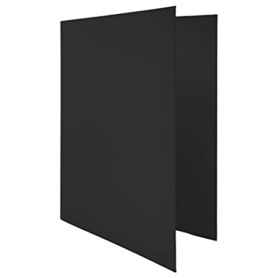 Image de RAYLU PAPER classeur avec 4 anneaux en D de 25 mm, A4 rangement pour documents, format 33,5 cm haut x 26 large et dos d&#039;épaisseur (Noir)