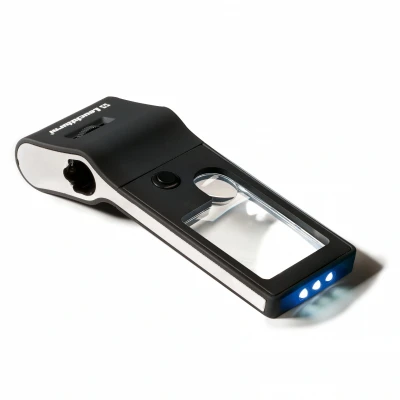 Image de Leuchtturm, Format de poche, Loupe avec LED 6 en 1 Grossissement: 10x/15x dim: 39x115x19 mm. par pc.