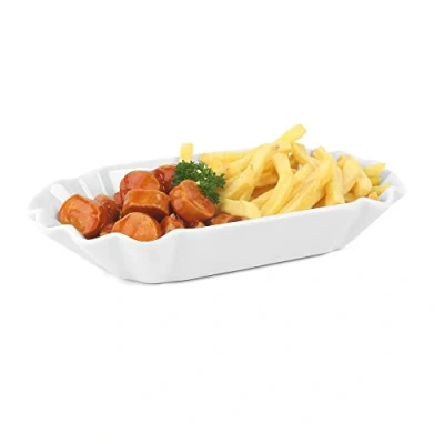 Image de &#039;Holst Porcelaine SL 117 Frites Bol 25 cm Aspect Snack Line, Blanc en Carton, x 14 4,5