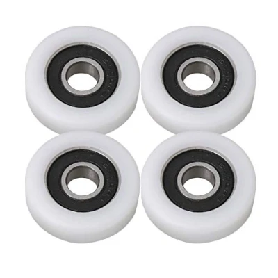 Image de BQLZR 36x10x10.5mm Blanc 6000ZZ Roulement ¨¤ Plat Guide Poulie Roues Rouleau 97KG Charge Meubles Pack de 4