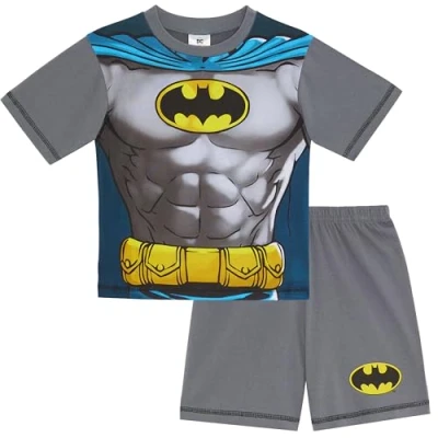 Image de DC Comics Batman Ensemble de Pyjama à Manches Courtes 100% Coton 18 24 Mois: 92cm