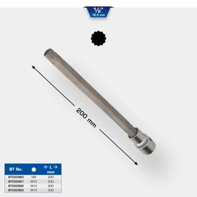Image de KS TOOLS BT022962 Clé à douille M12 Polygone extérieur