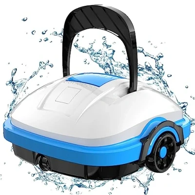 Image de WYBOT Robot de Piscine, Aspirateur Piscine sans Fil, Nettoyeur Automatique pour piscines Hors Sol ou encastrées jusqu&#039;à 50 m²
