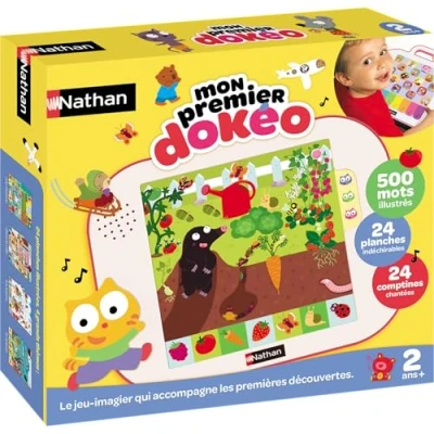 Image de Mon premier Dokeo Jeu éducatif Encyclopédie parlante Fait tes premières découvertes avec 3 modes : imagier, découvertes, comptines niveaux de difficultés Dès 2 ans