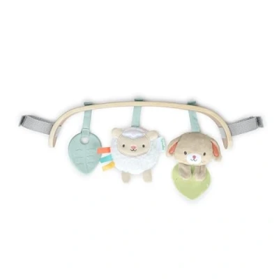 Image de Ingenuity, Arc d&#039;activits en bois pour transats Soothing Essentials, inspir par la mthode Montesorri, 3 jouets amovibles, de 0 12 mois