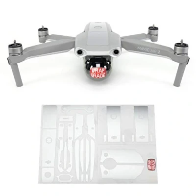 Image de Wrapgrade Skin Compatible avec DJI Mavic Air 2 Accent Color B (Airforce Silver)