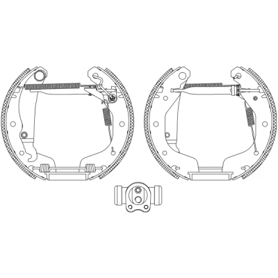 Image de TEXTAR Shoe Kit Pro 84044903 de freins, freins à tambours avec cylindre roue, élément d&#039;ajustage