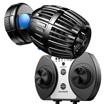 Image de SunSun CW 120 Pompe de Brassage Wavemaker, 700 8000 l/h 20 W avec contrôleur, Fixation par Aimant, pour Aquarium, Eau mer, Douce, saumâtre, Circulation