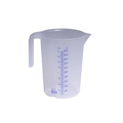 Image de hünersdorff GmbH Récipient gradué 2 000 ML, PP, échelles Transparent, poignée Ouvrir, empilable