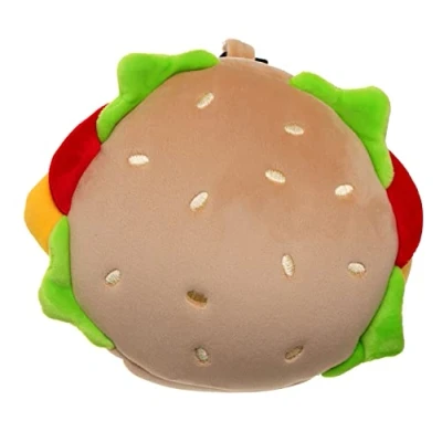 Image de Puckator Coussin Voyage Relaxeazzz Peluché 2 en 1 Fast Food Burger, Unique