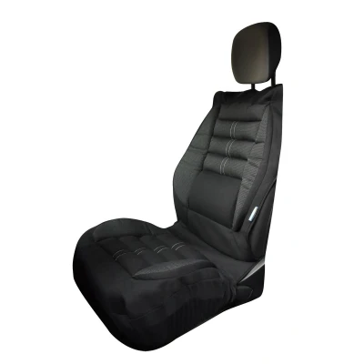 Image de KINE TRAVEL 169822 Couverture de siège noir Massant Polyester, PU (polyuréthane)