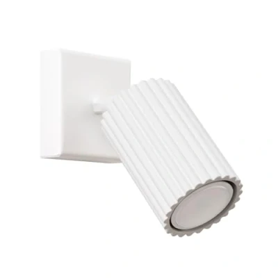 Image de SOLLUX lighting KARBON Lampe Murale Moderne Luminaire Polyvalent en Aluminium GU10, Max 10W LED, IP 20 Ampoule Non Incluse 1x Source de lumière 16x8x16cm, Blanc
