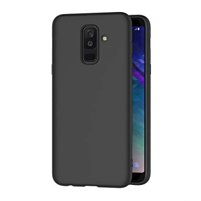 Image de AICEK Coque Samsung Galaxy J8 2018, Noir Silicone pour 2018 Housse Etui Case (6,0 Pouces)