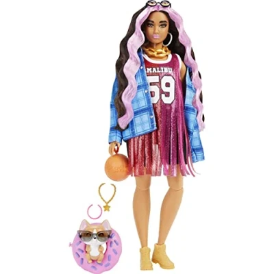 Image de Barbie Extra Puppe Basketballlook Poupée pour enfants, Taille: One Size, Bunt