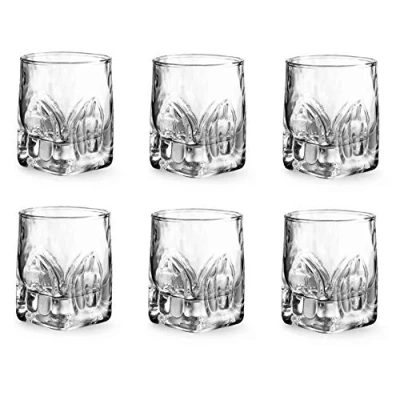 Image de Provance Lot de 6 verres à shot en cristal massif qualité supérieure 55 ml Passe au lave vaisselle Aspect élégant