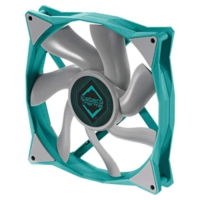 Image de Iceberg Thermal IceGALE PWM Premium Ventilateur pour boîtier Bleu sarcelle 140 mm