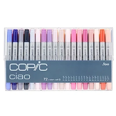 Image de COPIC CIAO Set de 72 marqueurs à l&#039;alcool double pointe B