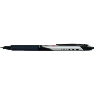 Image de PILOT 29221 Roller V ball 7 RT écriture moyenne 0,5 mm encre liquide rétractable grip caoutchouc clip métal rechargeable