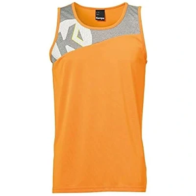 Image de Kempa CORE 2.0 SINGLET Maillot Handball Col Rond Logos orange frais/gris foncé chiné
