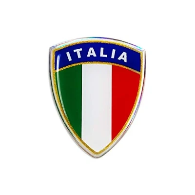 Image de Quattroerre Adhésif 3D Écusson Italie Classique, Transparentem