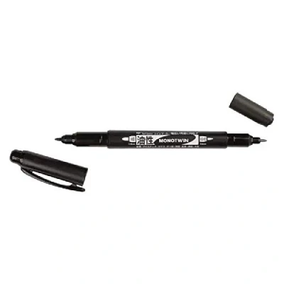 Image de Tombow OS TME33 Mono Twin Stylo feutre double pointe, noir