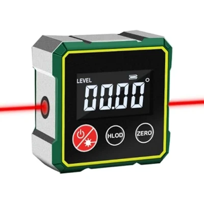 Image de Détecteur d&#039;angle numérique magnétique avec Laser électronique, Outil de Recherche d&#039;angle, Niveau écran LCD, arrêt Automatique pour mesures précision, Mesure (avec Laser)