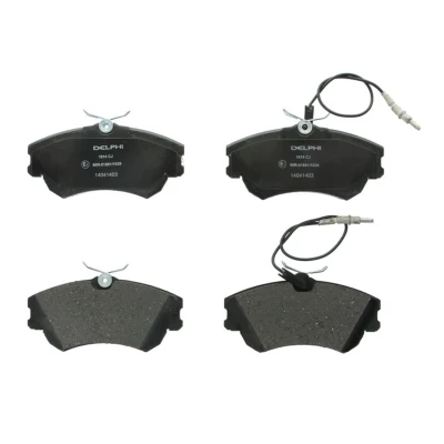 Image de DELPHI LP1614 Jeu de plaquettes frein contact signal d&#039;usure inclus avec tôle anti bruit accessoires RENAULT: ESPACE 3