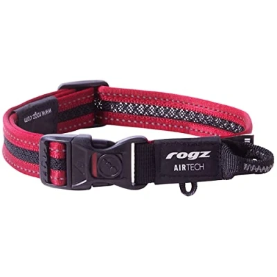 Image de Rogz Airtech Classic Collier pour chien Rouge roche Taille M