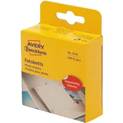 Image de Pastilles adhésives AVERY ZWECKFORM 12 x mm 400 pièces Autocollantes des deux côtés