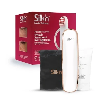 Image de Silk&#039;n Appareil anti rides Visage I FaceTite Revive Dispositif de beauté âge Avec serum Réduit les et ridules une pochette voyage, sans fil