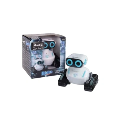 Image de Revell Control 24702 Robot RC Rob E Fonctions programmables I Lumières LED et Sons avec contrôle Infrarouge précis 37 cm de Long