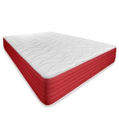 Image de DUÉRMETE ONLINE Matelas à mémoire de Forme Lite réversible, Ferme et Confortable, Face d&#039;hiver/d&#039;été, Blanc, Hauteur 30 cm, 180 x 200 cm