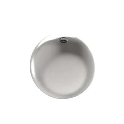 Image de Sellon24® Boule creuse en acier inoxydable V2A 0220 080 Diamètre : 80 mm Avec filetage M10 décorative pour balustrade, clôture, rampe d&#039;escalier