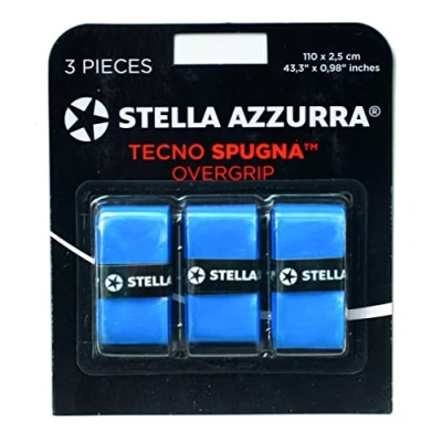 Image de Stella Azzurra Tecno Éponge Overgrip Mixte, Bleu océan, Taille Unique