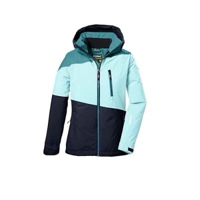 Image de killtec Fille Ksw 331 Grls Jckt Veste De Ski Fonctionnelle Avec Capuche Et Jupe Pare neige, Menthe, 128 EU