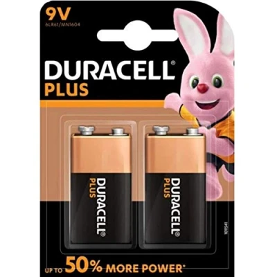 Image de Duracell Lot de 2 piles 3 blisters duralock 9 v mn1604 6lr61 power plus