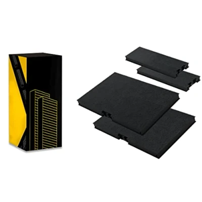 Image de KF3TEC® Lot de 4 filtres à charbon actif Siemens LZ10AKA00 / Neff Z51AIA0X0 Bosch DWZ0AK0A0 Constructa Gaggenau 17000965