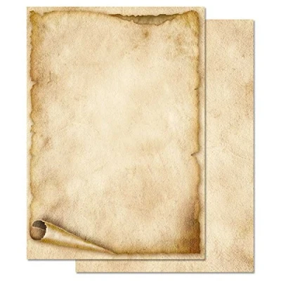 Image de papier à motif lettres VIEUX ROULEAU de DIN A5 format 50 feuille