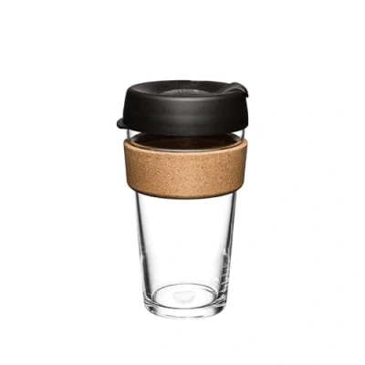 Image de Mug avec couvercle KeepCup Brew Cork Black, 454 ml