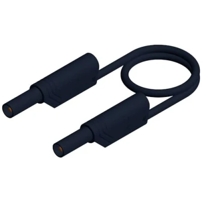 Image de Cordon de mesure sécurité SKS Hirschmann MLS WS 100/2,5 sw [Banane mâle 4 mm Banane mm] 1.00 m noir 1 pc(s)
