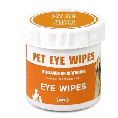 Image de 130 Pcs Compresses De Soin Oculaire pour Chiens, Lingettes Les Yeux d&#039;animaux Compagnie, Chien, Élimine Taches Larmes, Nettoie en Douceur