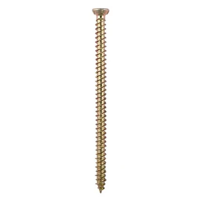 Image de TIMco 00040TCON Boîte de 100 vis béton ZYP Multi Fix 7,5 x 40 Jaune